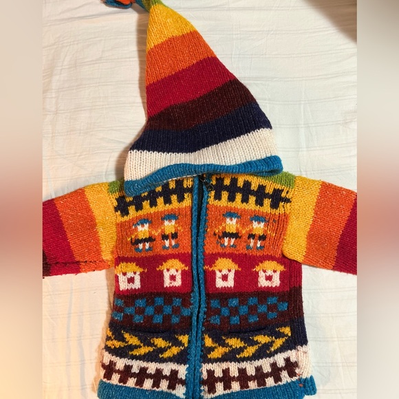 Handmade knit sweater for toddler - Picture 7 of 10